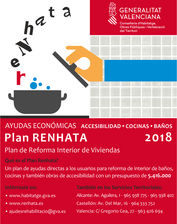 Plan Renhata 2018 Generalitat Valenciana